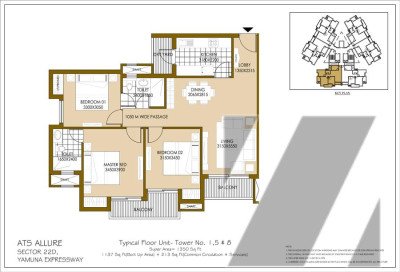 ATS Allure - Luxurious 2 & 3 BHK Apartments in Yamuna Expressway, Greater Noida-3