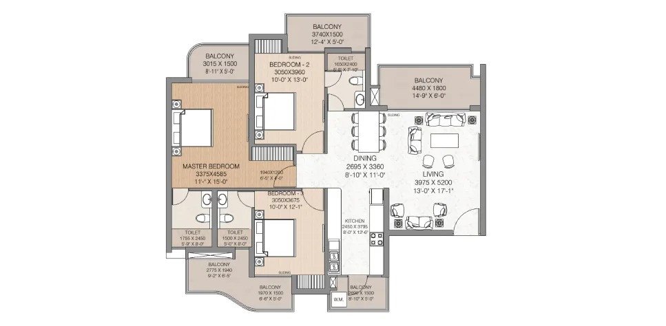 Ultra-Luxury 3 & 4 BHK Flats in Noida Extension | NBCC Aspire Eternia Residences in Techzone 4, Greater Noida West-4