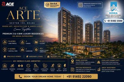 ACE Arte Noida | Luxury 3 & 4 BHK in Sector 150