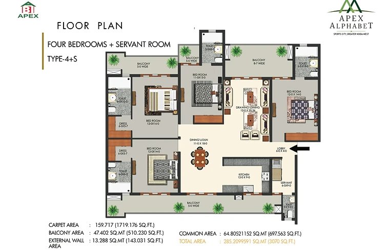 Apex Alphabet – Luxury Homes in Noida Extension, Greater Noida West-6
