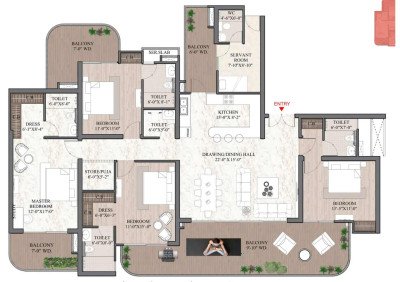 Ashtech Presidential Towers Sector 12 Noida Extension | Luxury 3 & 4 BHK Apartments