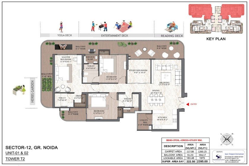 Ashtech Presidential Towers Sector 12 Noida Extension | Luxury 3 & 4 BHK Apartments-9