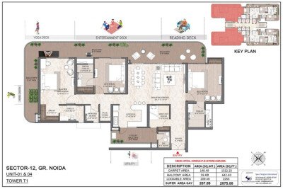 Ashtech Presidential Towers Sector 12 Noida Extension | Luxury 3 & 4 BHK Apartments