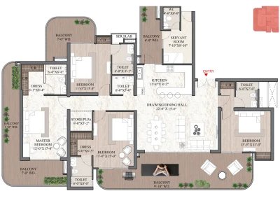 Ashtech Presidential Towers Sector 12 Noida Extension | Luxury 3 & 4 BHK Apartments