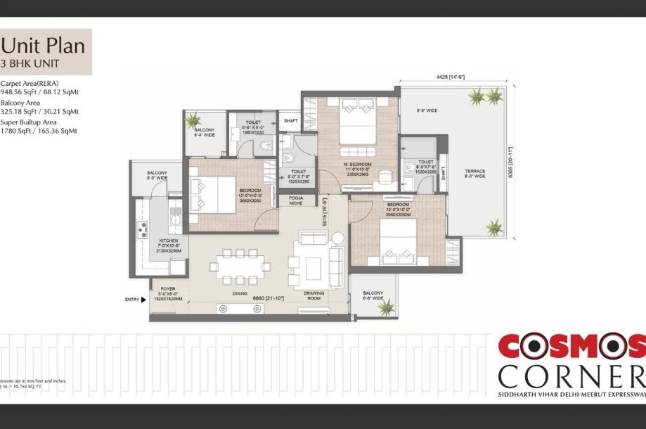 AU Cosmos Corner Luxury Flats in Siddharth Vihar-3