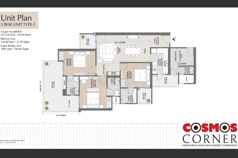 AU Cosmos Corner Luxury Flats in Siddharth Vihar-6