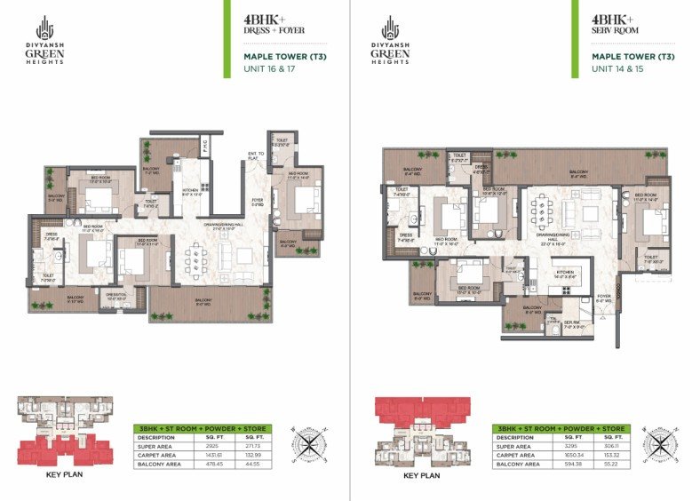 Divyansh Green Heights Greater Noida | Luxury 3 & 4 BHK Apartments-12
