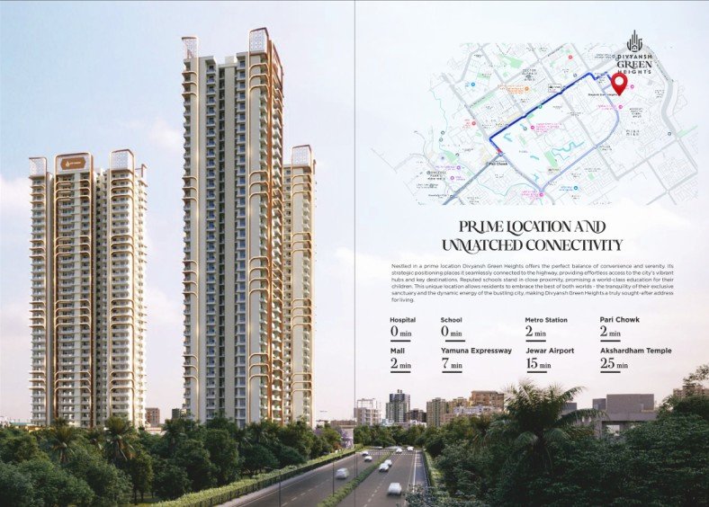 Divyansh Green Heights Greater Noida | Luxury 3 & 4 BHK Apartments-1