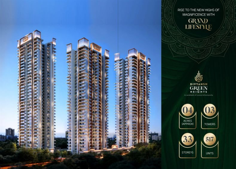 Divyansh Green Heights Greater Noida | Luxury 3 & 4 BHK Apartments-2