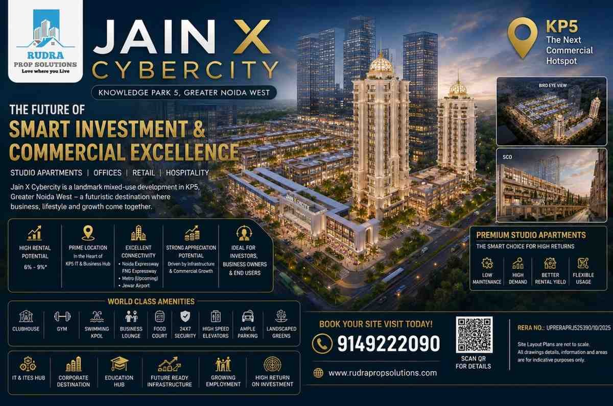 Jain X Cybercity KP5 | IT Plots & Apartments in Noida Extension