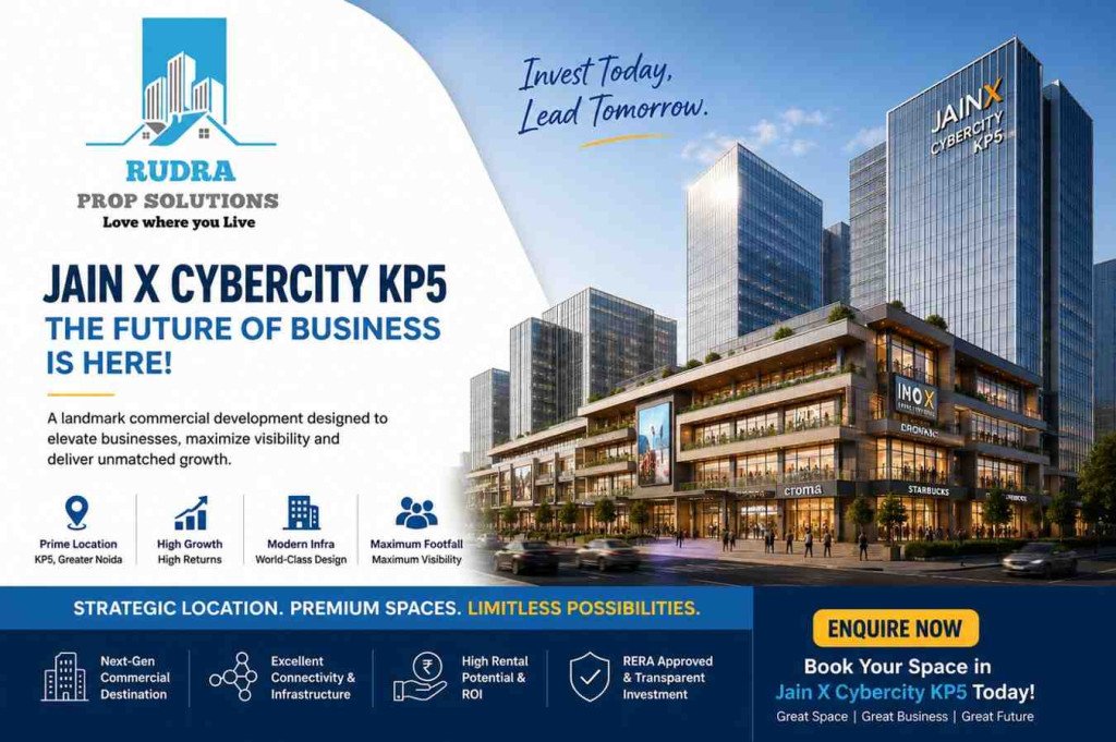 Jain X Cybercity KP5 Noida Extension Smart Commercial Investment