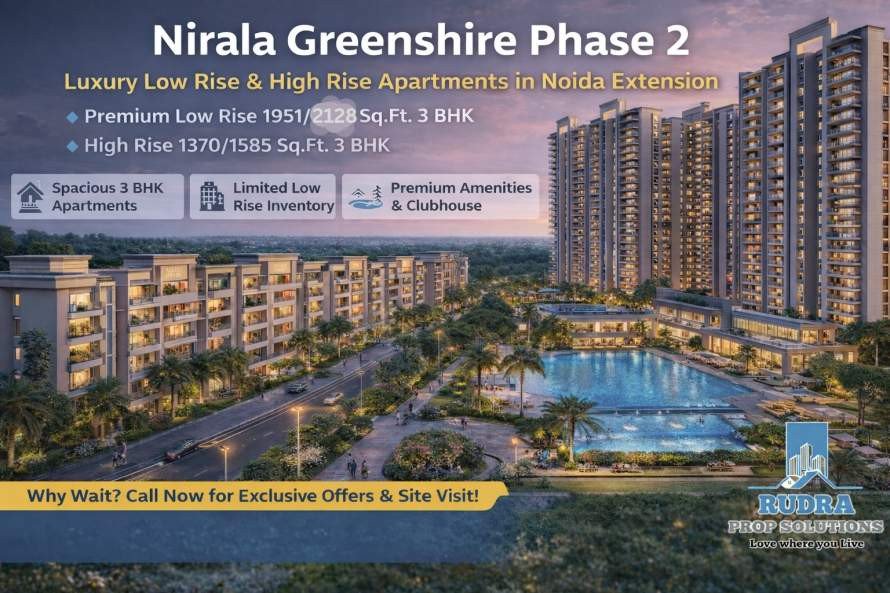 Nirala Greenshire Phase 2 Low Rise Ultra Luxury Furnished Flats Noida Extension