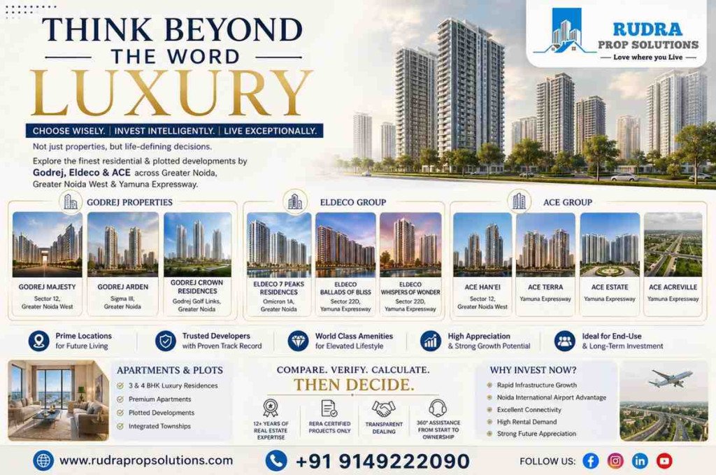 Luxury Property in Greater Noida: Godrej vs Eldeco vs ACE