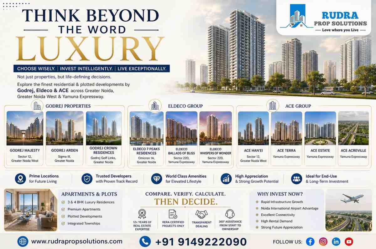 Luxury Property in Greater Noida: Godrej vs Eldeco vs ACE