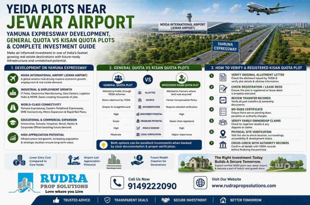 YEIDA Plots Guide: Kisan Quota, General Quota & Growth