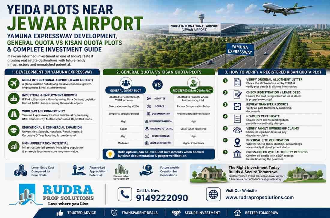 YEIDA Plots Guide: Kisan Quota, General Quota & Growth
