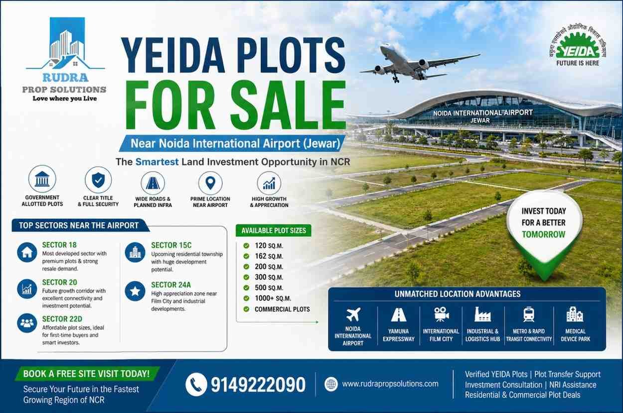 YEIDA Plots Near Jewar Airport | Best Investment